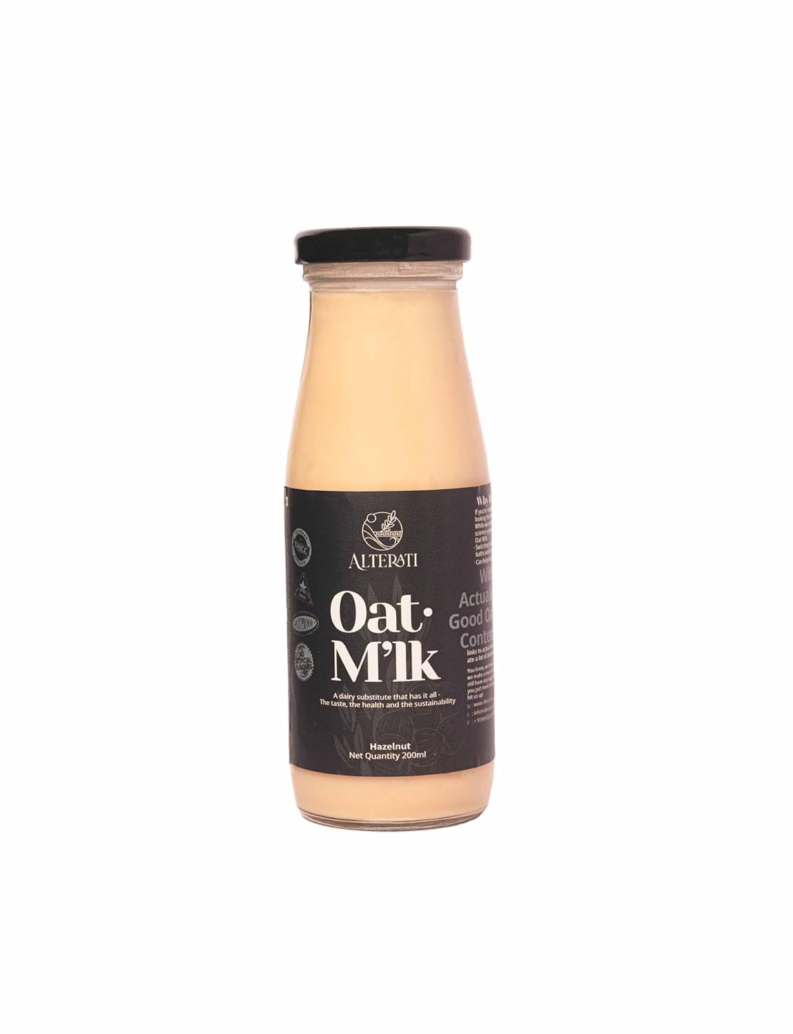 Alterati Oat Milk | Assorted Pack of Chocolate, Coffee & Hazelnut flavour | 600 ml (3 Bottles, 200ml each)